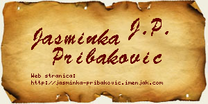 Jasminka Pribaković vizit kartica